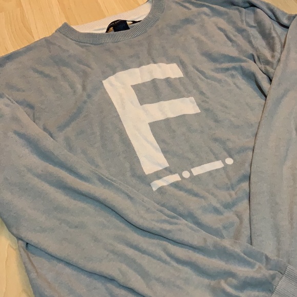 French Connection Blue Long Sleeve T-Shirt - SIZE XS/S - Picture 2 of 4